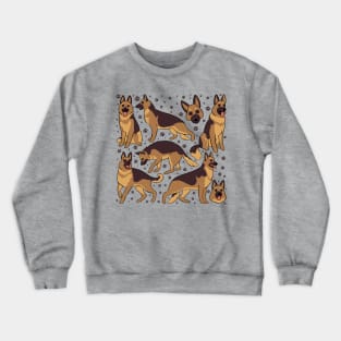 German Shepherd illustration Crewneck Sweatshirt